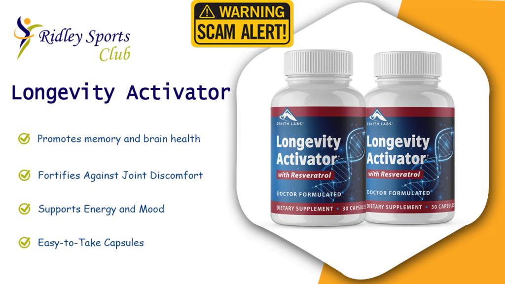 Zenith Labs Longevity Activator ridleysportsclub Scam Warning